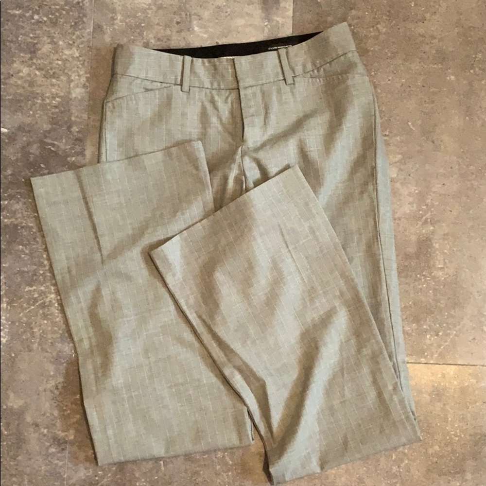 Club Monaco Gray & White pinstriped dress pants